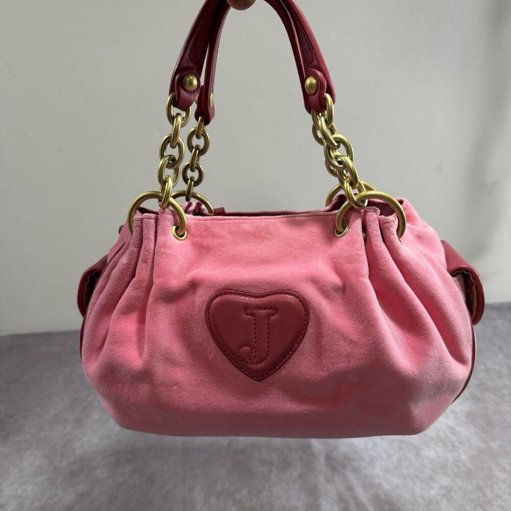 Vintage Y2K Juicy Couture Velour "Once Upon a Time" Purse Bag Pink Fairy NWOT - Picture 3 of 16